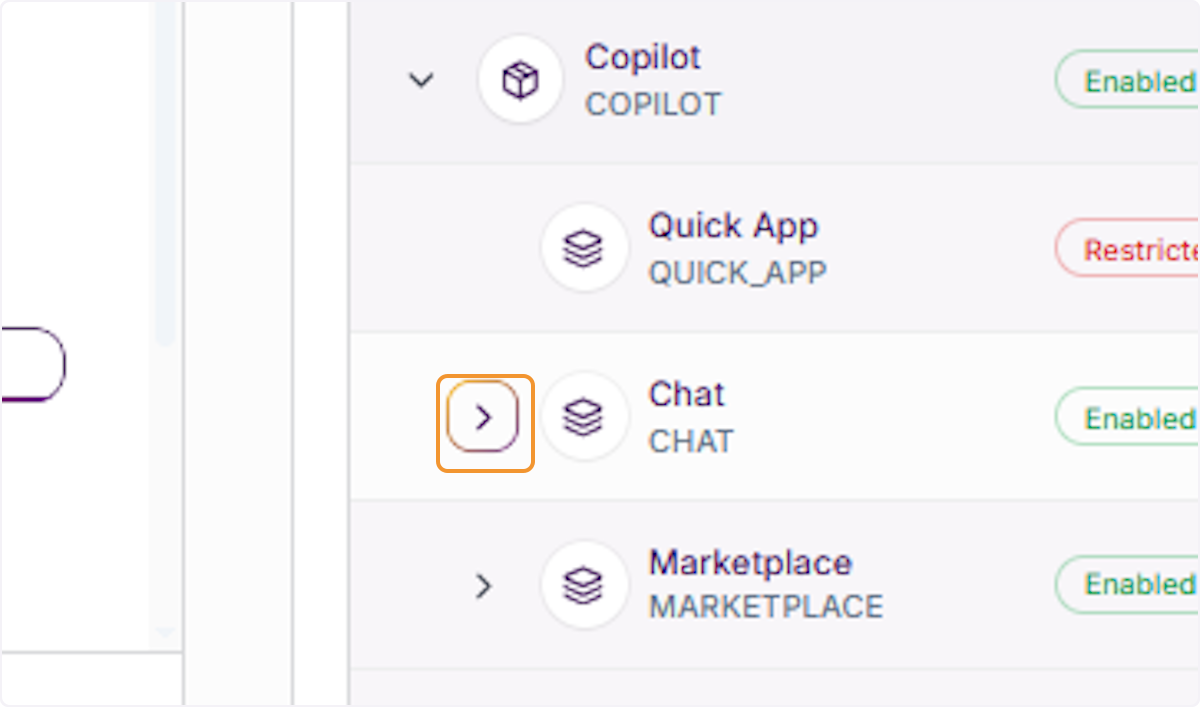 Expand the Copilot section