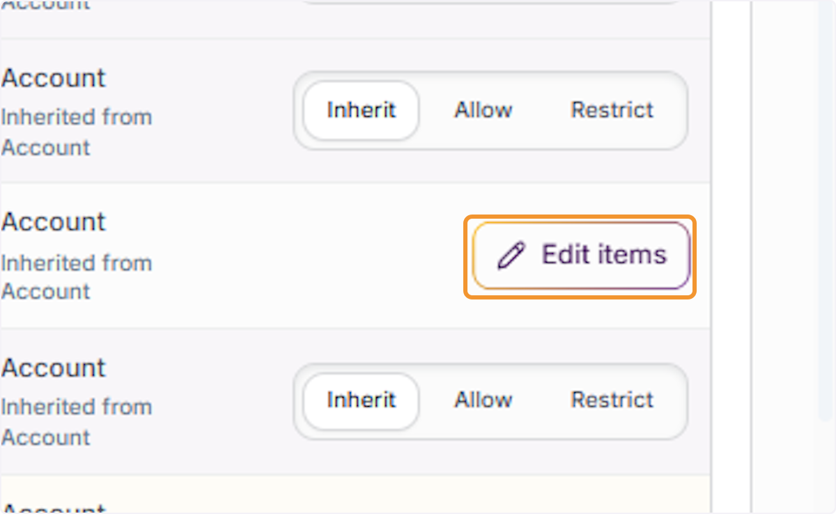 Open the item editor for Models