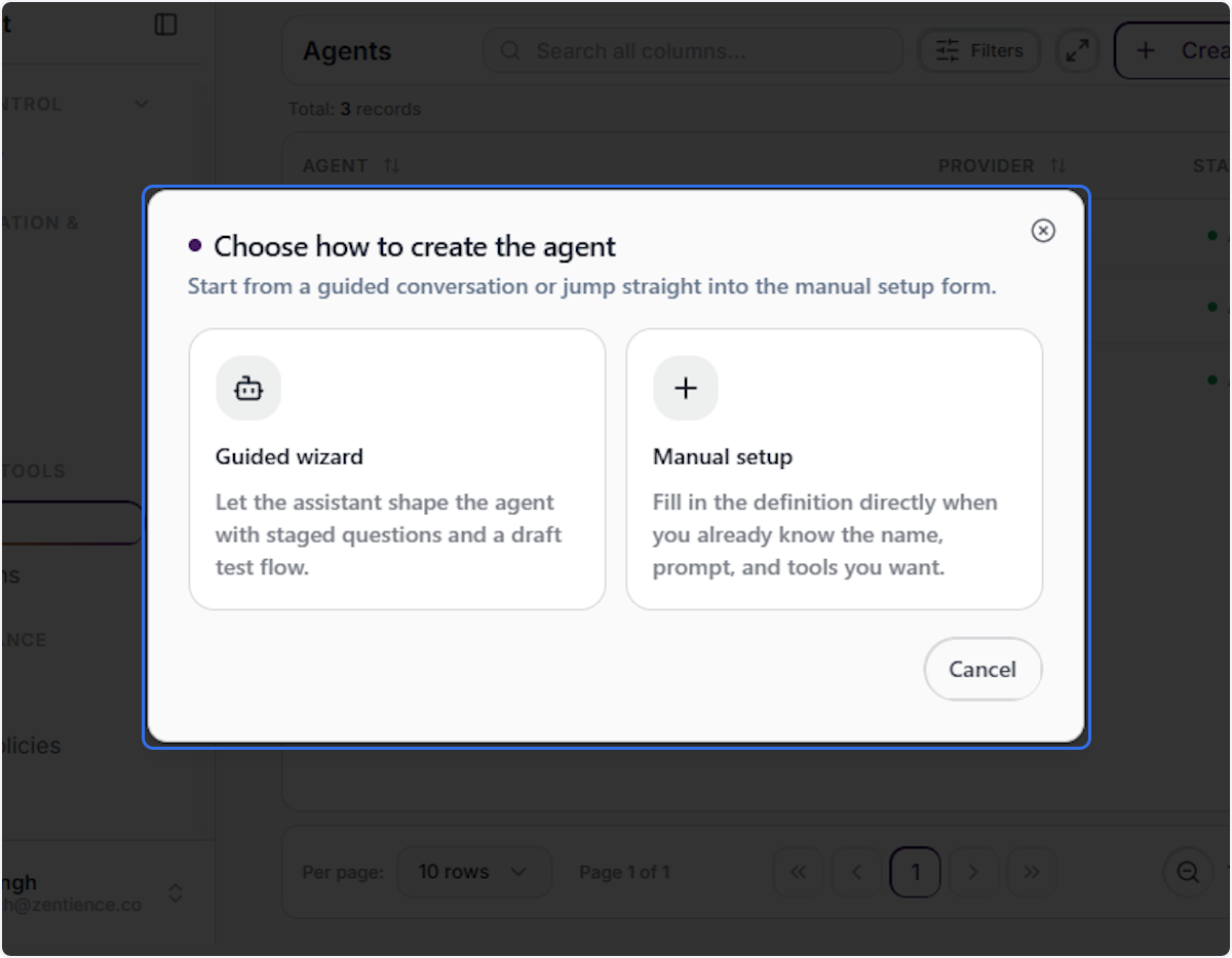 Select How to Build the Agent