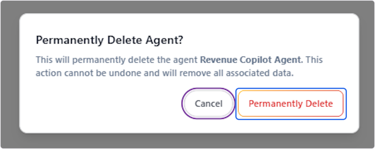 Confirm Permanent Deletion