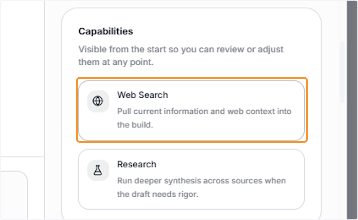 Enable Web Search Capability