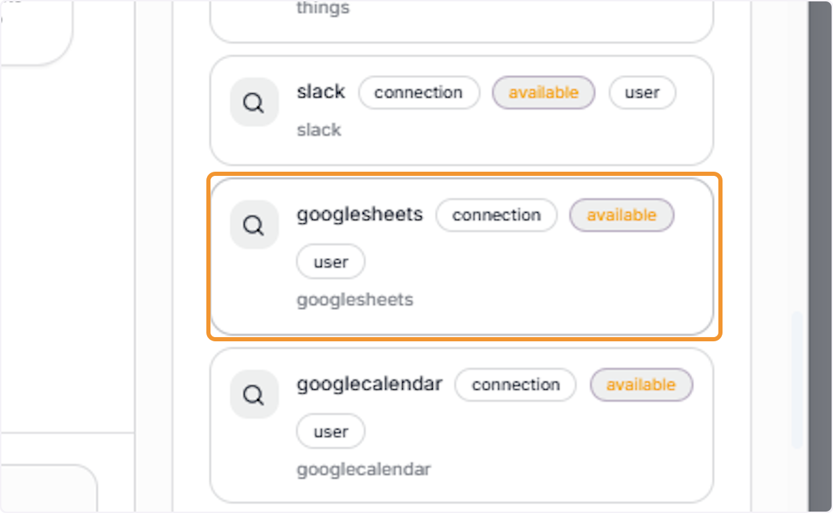 Select a Specific Integration
