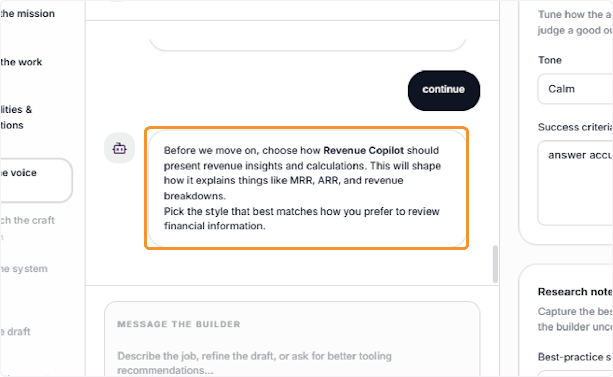 Review Presentation Style Prompt