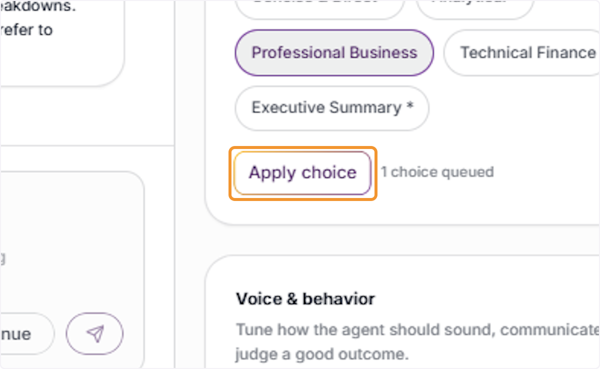Apply the Selected Style