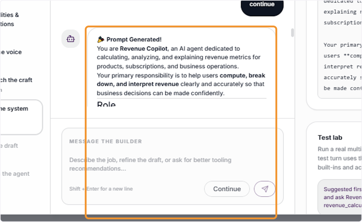 View the Generated System Prompt