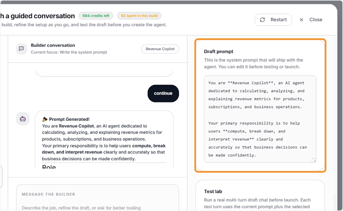 Review the Full Draft Prompt