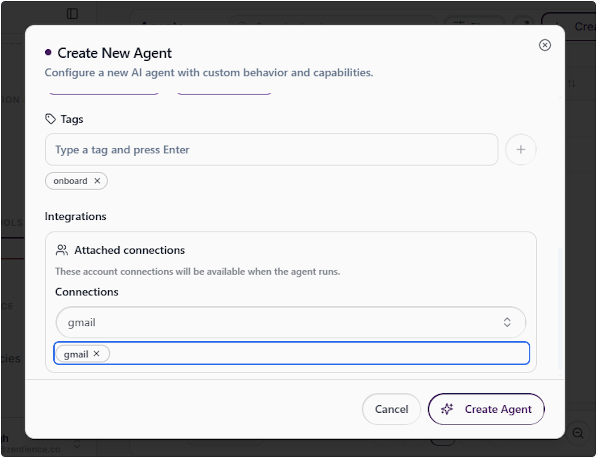 Confirm Integration Selection