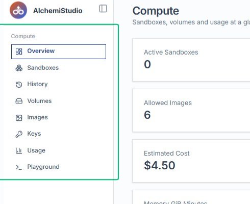 Select the Compute navigation sidebar