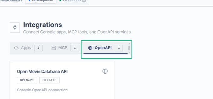 Switch to the OpenAPI tab
