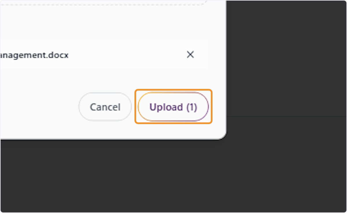 Start the File Upload