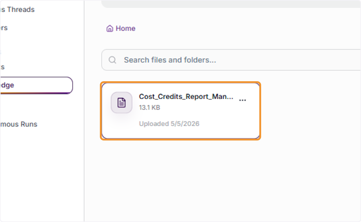 View Uploaded File in Knowledge Base