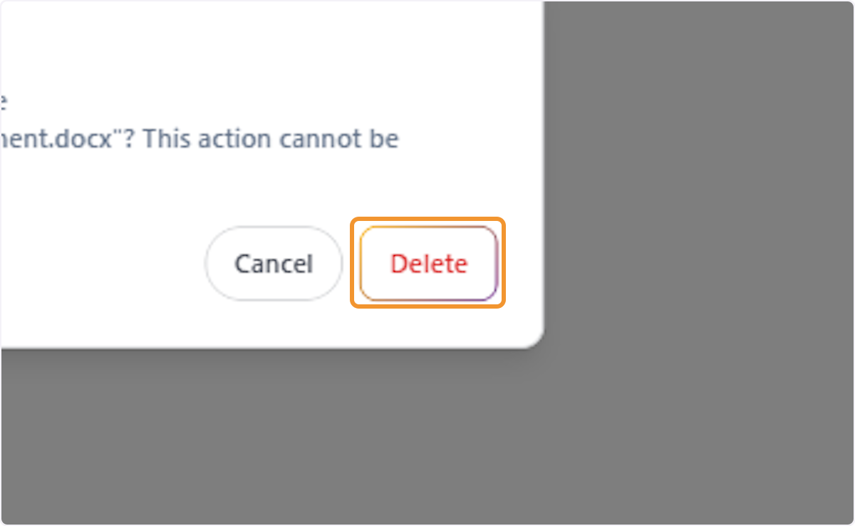 Confirm File Deletion