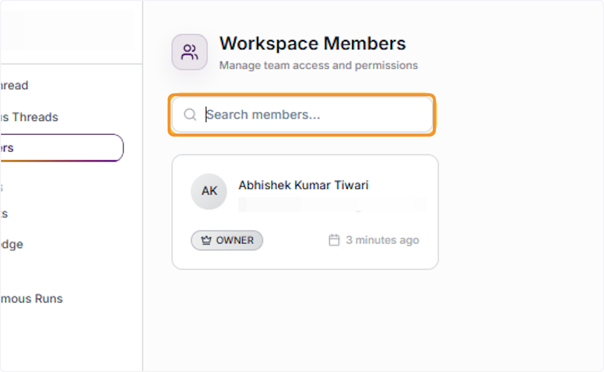 Search for a Specific Member