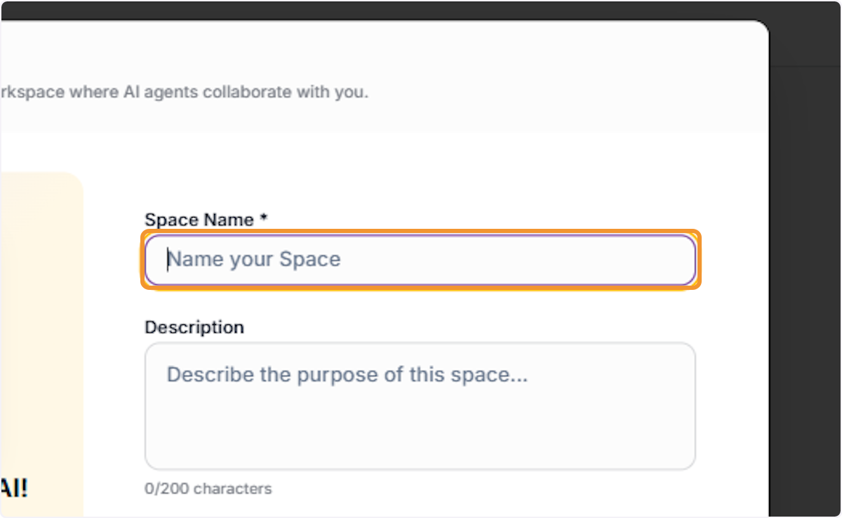 Enter Your Workspace Name