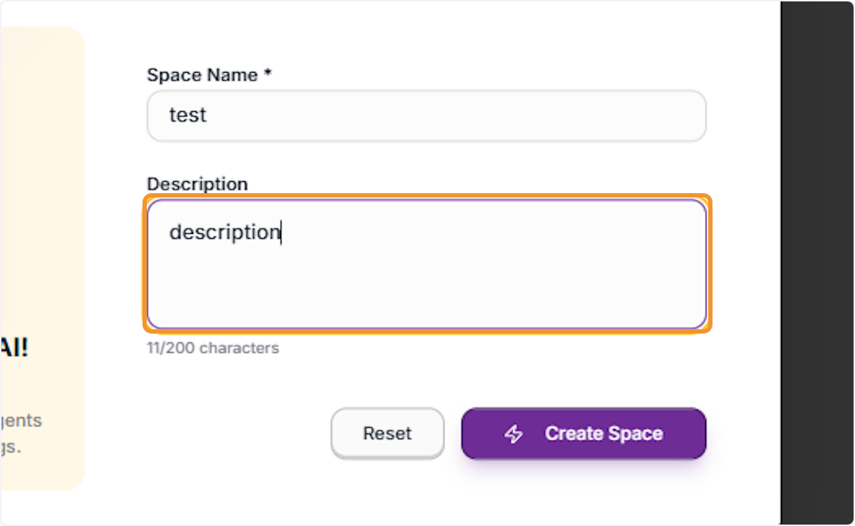 Add a Workspace Description