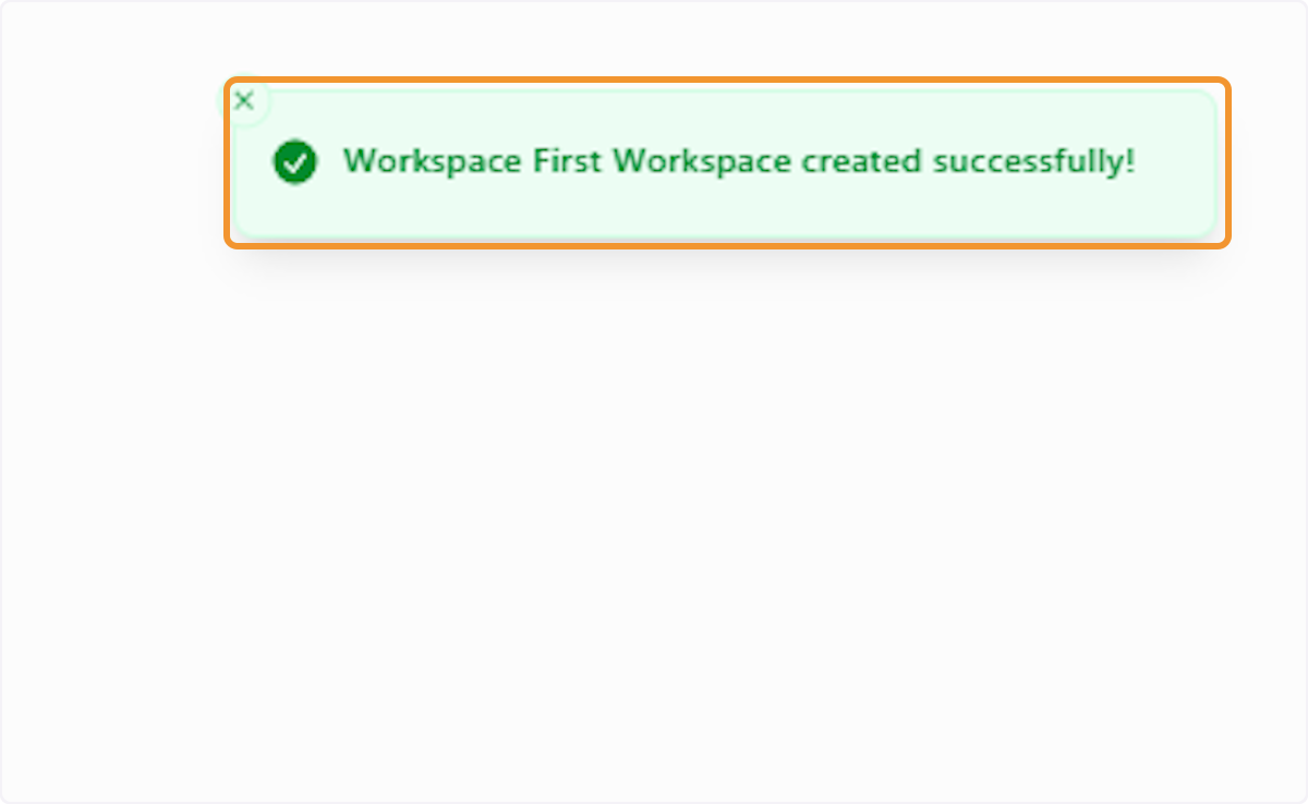 Workspace Created Successfully