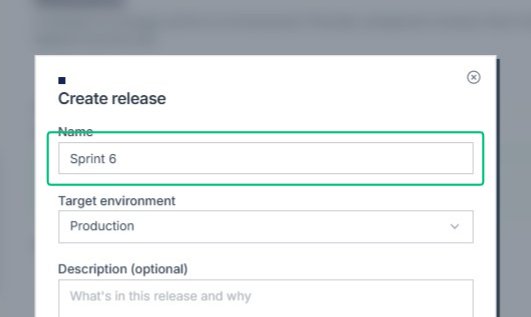 Enter your release name