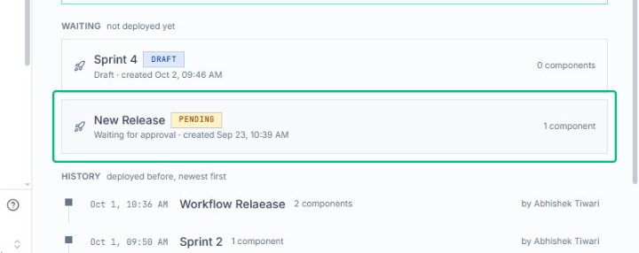 Open the New Release details