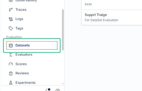 Navigate to Datasets
