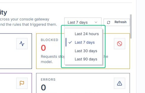 Select Last 7 days from the time filter
