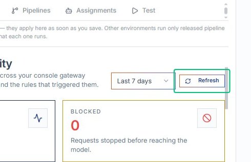 Refresh the activity data