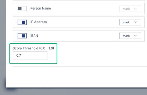 Review the Score Threshold setting