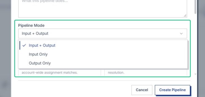Confirm the Pipeline Mode selection