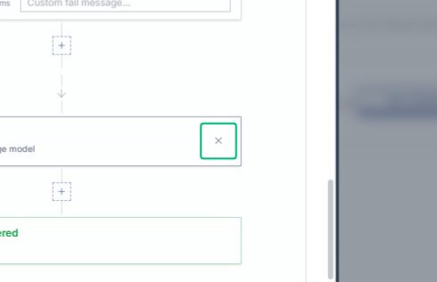 Close the On Fail dropdown