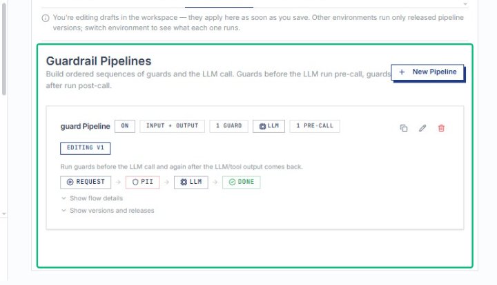 Save the pipeline configuration