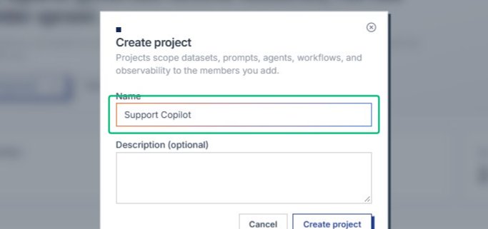 Complete the project name