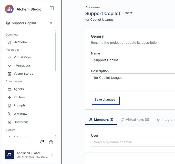 Review the project page