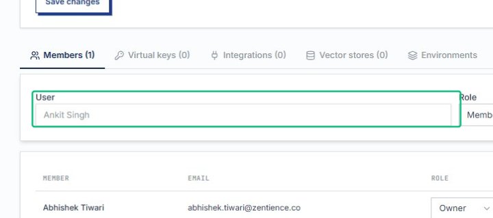Select the user from the search results