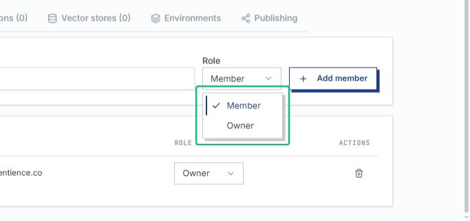 Select Owner from the role menu
