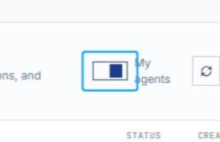 Click the Agents tab to view agent configurations