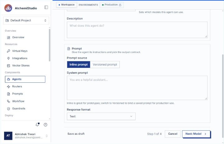 Scroll down to view Response format options