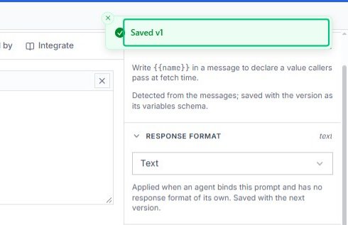 Click Saved v1 confirmation banner