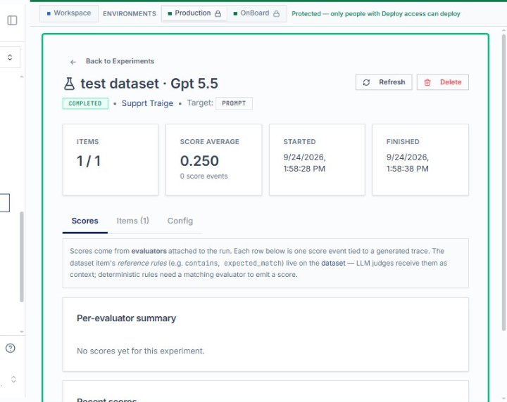 Review the experiment details page