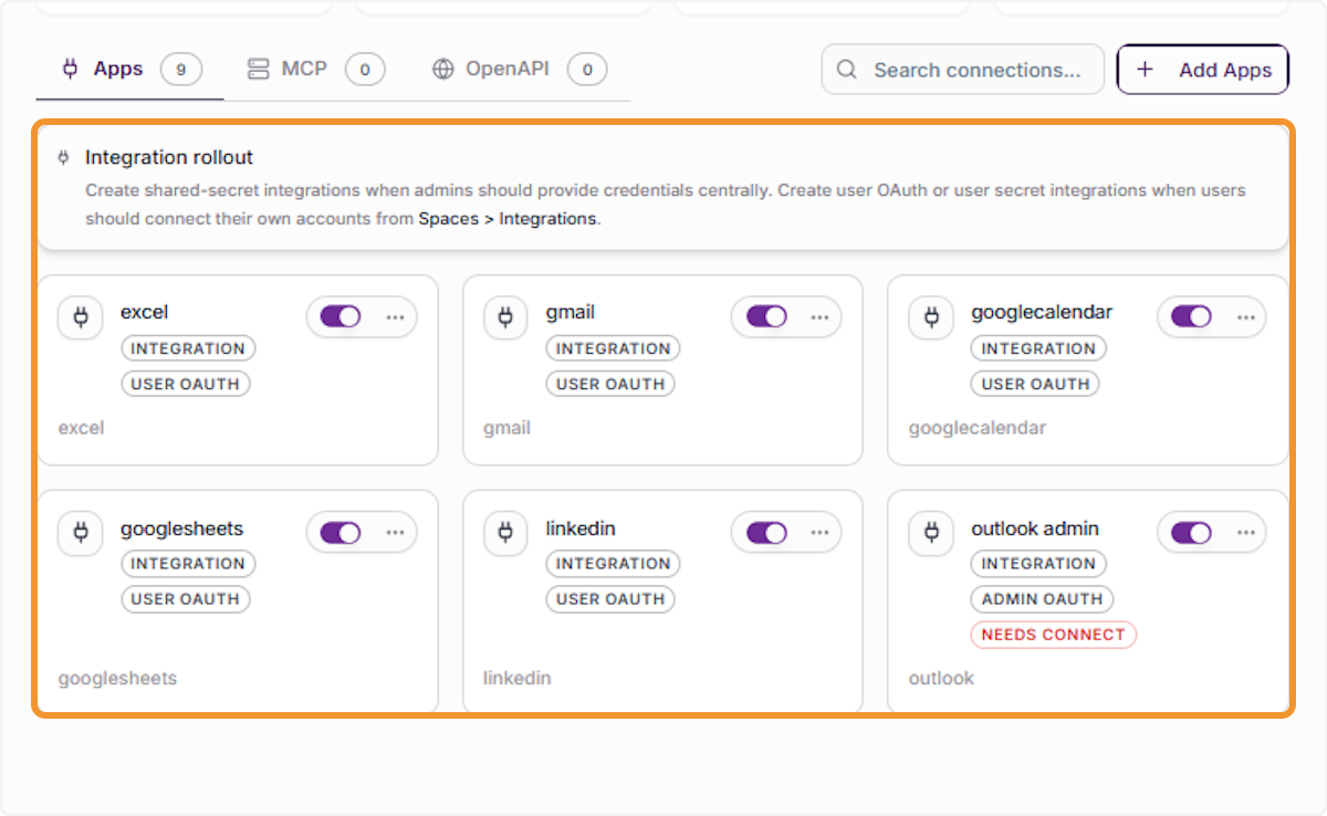Review Existing App Integrations