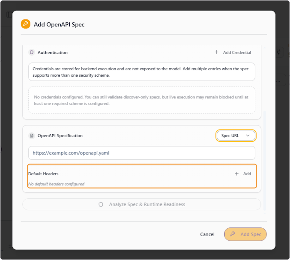 Review the Default Headers Section