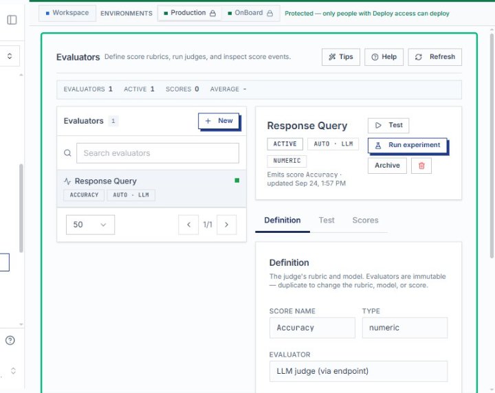 Review the Evaluators page
