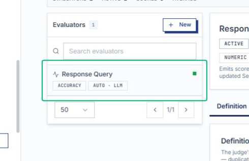 Open the Response Query evaluator