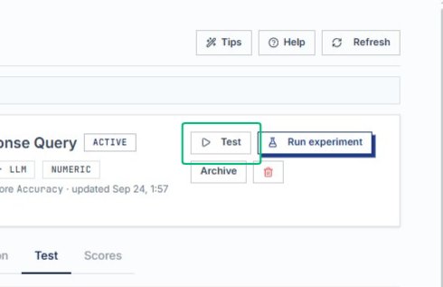 Open the Test panel