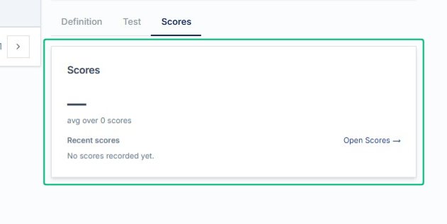 Review the Scores panel