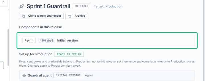 Open the Sprint 1 Guardrail release
