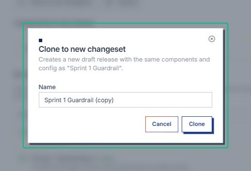 Confirm the clone in the dialog