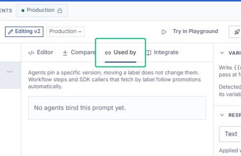 Switch to the Used by tab