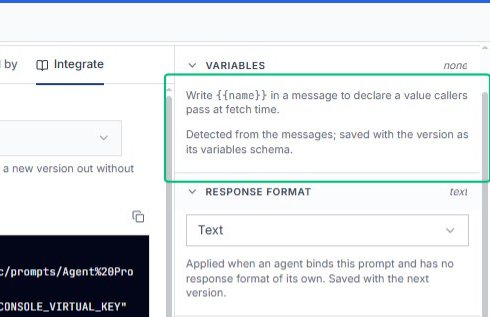 Expand the Variables section