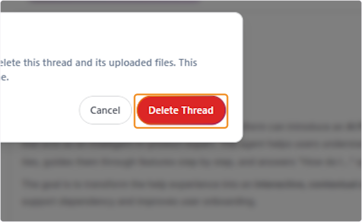 Confirm Thread Deletion
