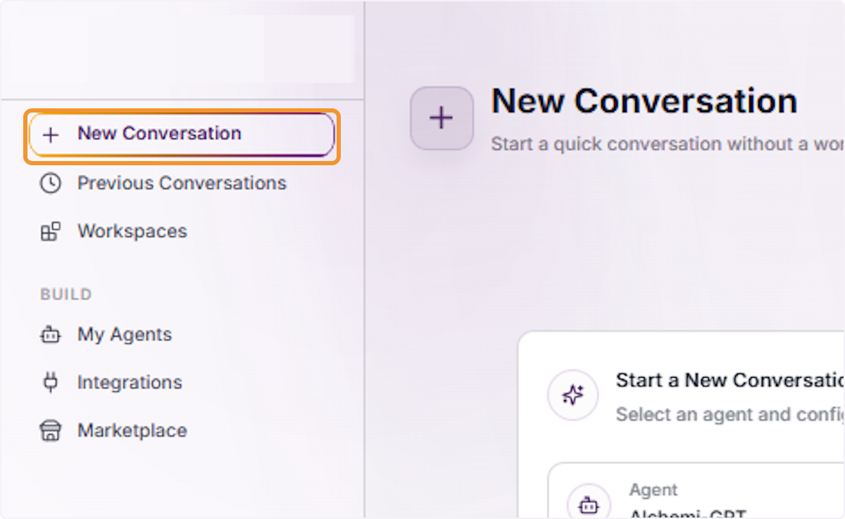 Start a New Conversation