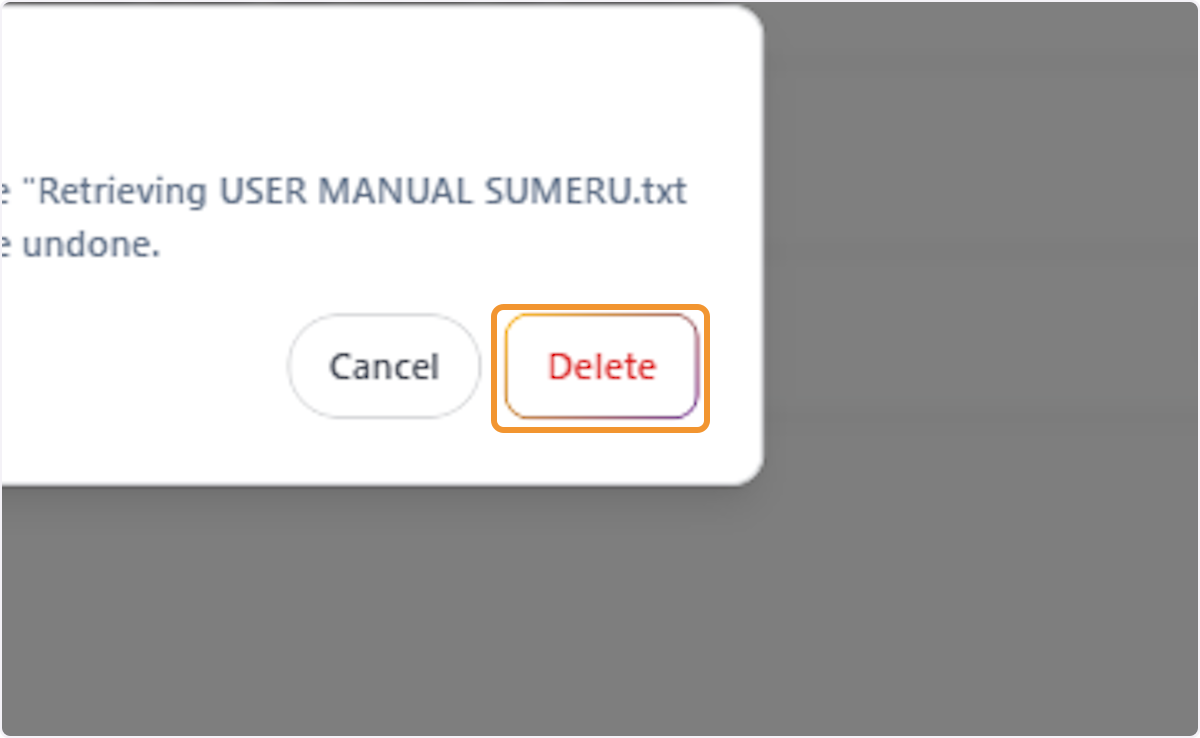 Confirm Conversation Deletion